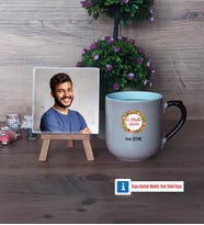 Yılbaşı Hediyesi Fotoğraflı Dekoratif Taş, Kupa Bardak Beyaz Hediye (Model 10)