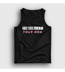 Presmono Unisex Beyaz To Do List Your Mom Atlet 432970tt (Siyah)