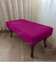 Ayak Ucu Kapı Önü Antre Düz Bench Puf Orta Sehpa Ceviz Ayak (120*45) (Mor)