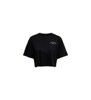 Only Kadın Renkli Crop T-Shirt - 15260935 (Siyah)