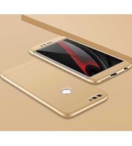 Huawei P9 Lite 2017 Kılıf Zore Ays Full Koruma Kılıf (Gold)
