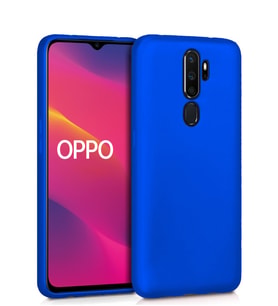 Microsonic Matte Silicone Oppo A9 2020 Kılıf (Mavi)