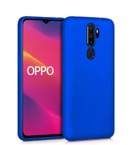 Microsonic Matte Silicone Oppo A9 2020 Kılıf (Mavi)