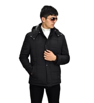 Erkek Spor Kapüşonlu Mont  M3104 BGL-ST03237 (Siyah)
