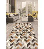 Dijital Kaymaz Taban Yıkanabilir Modern Renkli Salon Halısı Mutfak Halısı Yolluk ND-HT-1384 (Bej)