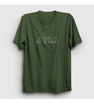 Presmono Unisex Sarı Four Cats Kedi T-Shirt 286153tt (Haki)