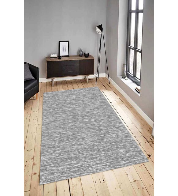 Dijital Baskılı Yıkanabilir Kaymaz Modern Renkli Salon Halısı Mutfak Halısı Yolluk ND-HY-1041 (Gri)