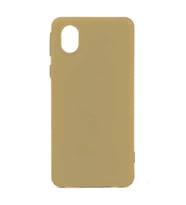 Galaxy A01 Core Kılıf Zore Biye Silikon Kılıf (Gold)