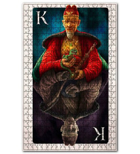 Cakapuzzle İskanbil Kağıdı Ejderha Hayalet Görsel Puzzle Yapboz MDF (Ahşap) (500 Parça)
