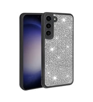 Galaxy S23 Plus Kılıf Parlak Taşlı Tasarım Zore Ston Kılıf (Siyah)