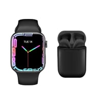 WATCH 9 SERIES Akıllı Saat + INPODS Bluetooth Kulaklık (Siyah)