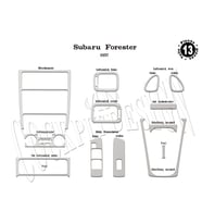 Meriç® Subaru Forester Ön Torpido Kaplama Maun 13 Parça 1997-2007 (Alüminyum)