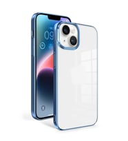 Apple iPhone 14 Plus Kılıf Zore Sun Kenarları Renkli Şık Tasarım Kılıf (Açık Mavi)