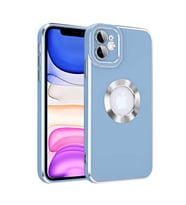Apple iPhone 11 Kılıf Zore Kongo Renkli Şık Tasarım Kılıf (Mavi)