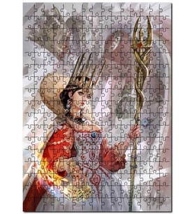 Cakapuzzle Kartların kraliçesi Sanat Görseli Puzzle Yapboz MDF (Ahşap) (500 Parça)