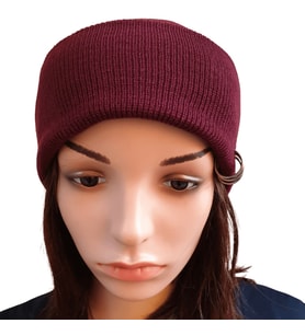 Piercingli Kışlık Bere (Bordo)