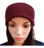 Piercingli Kışlık Bere (Bordo)