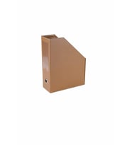 Magazinlik Deri Masa Üstü A4 Organizer File Holder Rainbow Vegan 9x23x30 cm (Vizon)