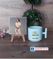 Öğretmene Hediye Fotoğraflı Dekoratif Taş, Kupa Bardak Beyaz Hediye (Model 12)