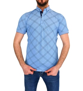 Erkek Polo Yaka Tişört T-809 BGL-ST01816 (Mavi)