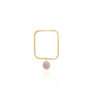 Kadir Jewellery 22 Ayar Altın Kaplama Zirkon Taşlı Ayarlanabilir Vintage Bilezik (Pembe)