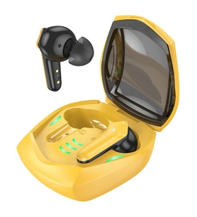 Hoco EW28 Bluetooth 5.3 Magic True Wireless Gaming TWS Bluetooth Kulaklık (Sarı)