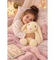 ÖZGÜNER  OYUNCAK  Uyku Arkadaşım Tavşan 65  Peluş Tavşan (Krem)