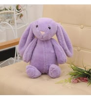 HEDİYELİ- Uyku Arkadaşım Uzun Kulak Bunny Peluş Tavşan 65 cm (Lila)