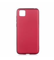Huawei Y5P Kılıf Kamera Çıkıntılı Mat Soft Esnek Silikon (Mürdüm)