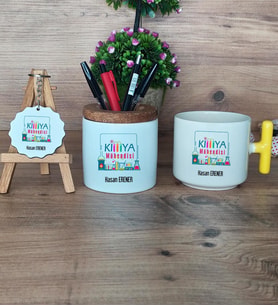 Kimya Mühendisi Hediye Sepeti Kupa Bardak T Kulplu, Kalemlik ve Anahtarlık Mühendisler Günü Hediyesi (Model 5)