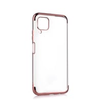 Huawei P40 Lite Kılıf Zore Dört Köşeli Lazer Silikon Kılıf (Rose)