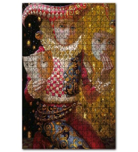 Cakapuzzle Farklı Yüz İfadesinde Maskeler Görseli Puzzle Yapboz MDF (Ahşap) (255 Parça)