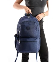 Unisex Sırt Çantası Gülük Kullanıma Uygun Büyük Boy Seyahat Çantası 43*30 Cm Okul Çantası Su İtici (Lacivert)
