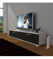 Decoraktiv Eko 140 Slm Std Tv Ünitesi Tv Sehpası (Siyah - Beyaz)