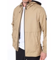Ghassy Co Erkek Rüzgarlık/Yağmurluk Outdoor Yırtmaç Detaylı Mevsimlik Spor Ceket (Bej)