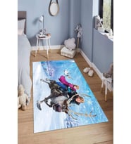 Dijital Baskılı Kaymaz Taban Yıkanabilir Kolay Temizlenir Modern Çocuk Odası Halısı NDÇ-HP-624 (Çok Renkli)