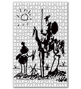 Cakapuzzle Don Kişot Pablo Picasso Puzzle Yapboz MDF (Ahşap) (1000 Parça)