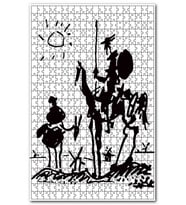 Cakapuzzle Don Kişot Pablo Picasso Puzzle Yapboz MDF (Ahşap) (1000 Parça)