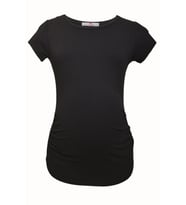 LuvmaBelly  Maternity 2009_2015 Pamuklu Hamile (9 Renk Mevcut) T-shirt (Siyah)