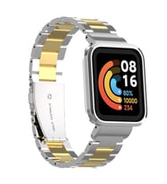 Mi Watch Lite Kordon Kasalı Metal Kordon (Gümüş - Altın)
