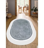 Dijital Baskılı Kaymaz Taban Yıkanabilir Oval Salon Halısı Mutfak Halısı Yolluk NDO-SD-1128 (Çok Renkli)