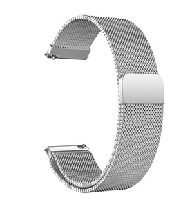 Microsonic Samsung Galaxy Watch 7 40mm Milanese Loop Kordon Siyah (Gümüş)