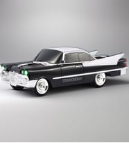 Ultratekno WS-1965BT Dodge 59 Model Retro Araba Bluetooth Hoparlör Fm Radyo USB Tf Aux Destekli Speaker (Siyah)