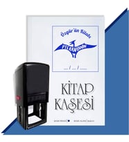 Kişiye Özel  Pteranodon Dinazor Tarihli Kitap Kaşesi (Mavi)