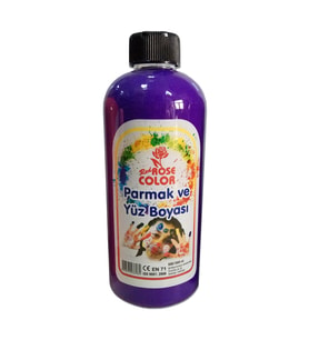 Parmak Ve Yüz Hobi Boyası 500ml  10 Renk  RedRose (Mor)