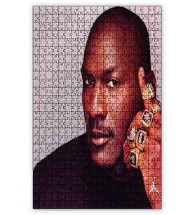 Cakapuzzle Michael Jordan ve Yüzükleri Puzzle Yapboz MDF (Ahşap) (500 Parça)