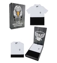 Beşiktaş Orijinal Polo Yaka Çocuk T-shirt Hediyelik Ahşap Kutulu (Beyaz)