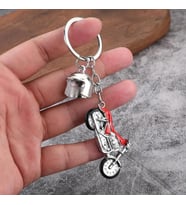 Mini Motor Metal Anahtarlık (Kırmızı)