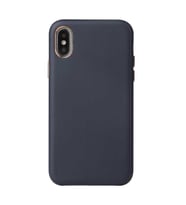 Apple iPhone X Kılıf Zore Eyzi Kadife İç Yüzey Suni Deri Kılıf (Lacivert)