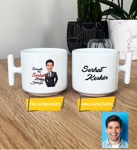 Kişiye Özel Karikatürlü Kolay Yetişmiyor Hediye T Kupa Bardak Erkek Sevgiliye Abiye Babaya Doğum Günü Hediyesi (Beyaz)